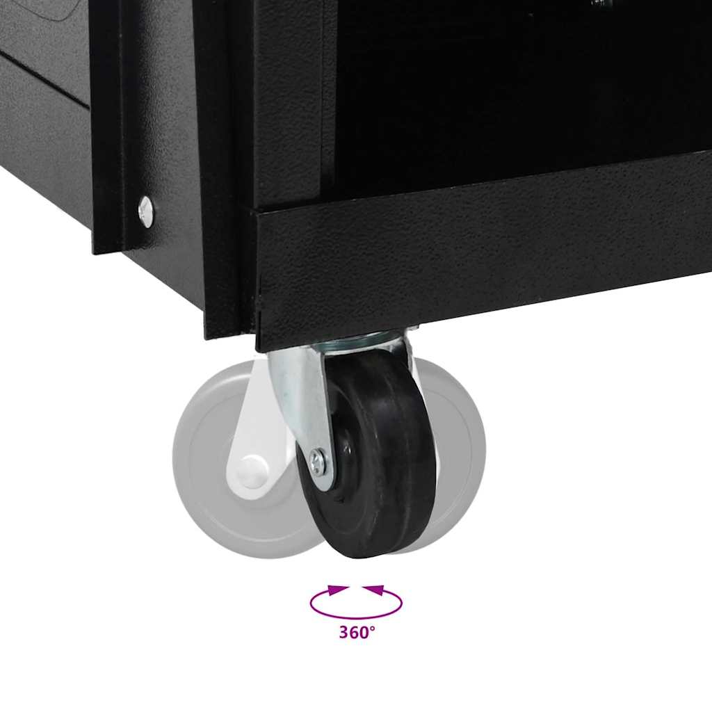 Καρότσι συγκόλλησης Μαύρο 91 x 47 x 96 εκ Ατσάλι - Pakobazaar