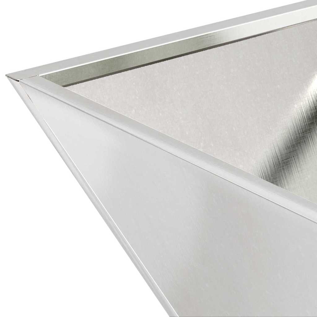 Γλάστρα Κήπου 5 pcs Ασημί 35 x 35 x 15 εκ. Ανοξείδωτο ατσάλι