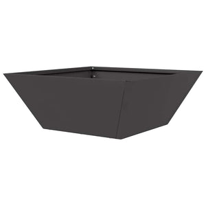 Γλάστρα Κήπου Μαύρο 40 x 40 x 15 cm Ψυχρής έλασης χάλυβας