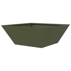 Γλάστρα Κήπου Λαδί 40 x 40 x 15 cm Ψυχρής έλασης χάλυβας