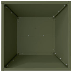 Γλάστρα Κήπου Λαδί 40 x 40 x 15 cm Ψυχρής έλασης χάλυβας