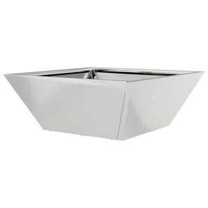 Γλάστρα Κήπου Ασημί 40 x 40 x 15 cm Επικαλυμμένος Χάλυβας - Pakobazaar