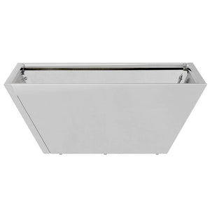 Γλάστρα Κήπου Ασημί 40 x 40 x 15 cm Επικαλυμμένος Χάλυβας - Pakobazaar