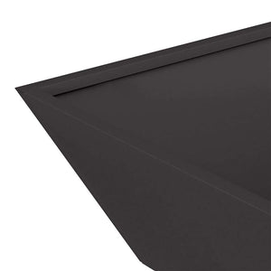 Γλάστρα Κήπου Μαύρο 50 x 50 x 15 cm Ψυχρής έλασης χάλυβας
