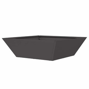 Γλάστρα Κήπου Μαύρο 50 x 50 x 15 cm Ψυχρής έλασης χάλυβας