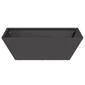 Γλάστρα Κήπου Μαύρο 50 x 50 x 15 cm Ψυχρής έλασης χάλυβας