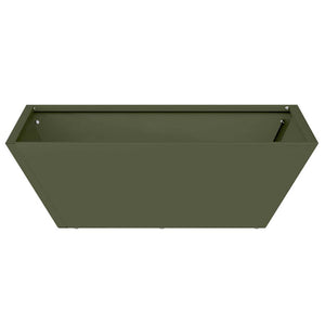 Γλάστρα Κήπου Λαδί 50 x 50 x 15 cm Ψυχρής έλασης χάλυβας