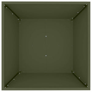 Γλάστρα Κήπου Λαδί 50 x 50 x 15 cm Ψυχρής έλασης χάλυβας