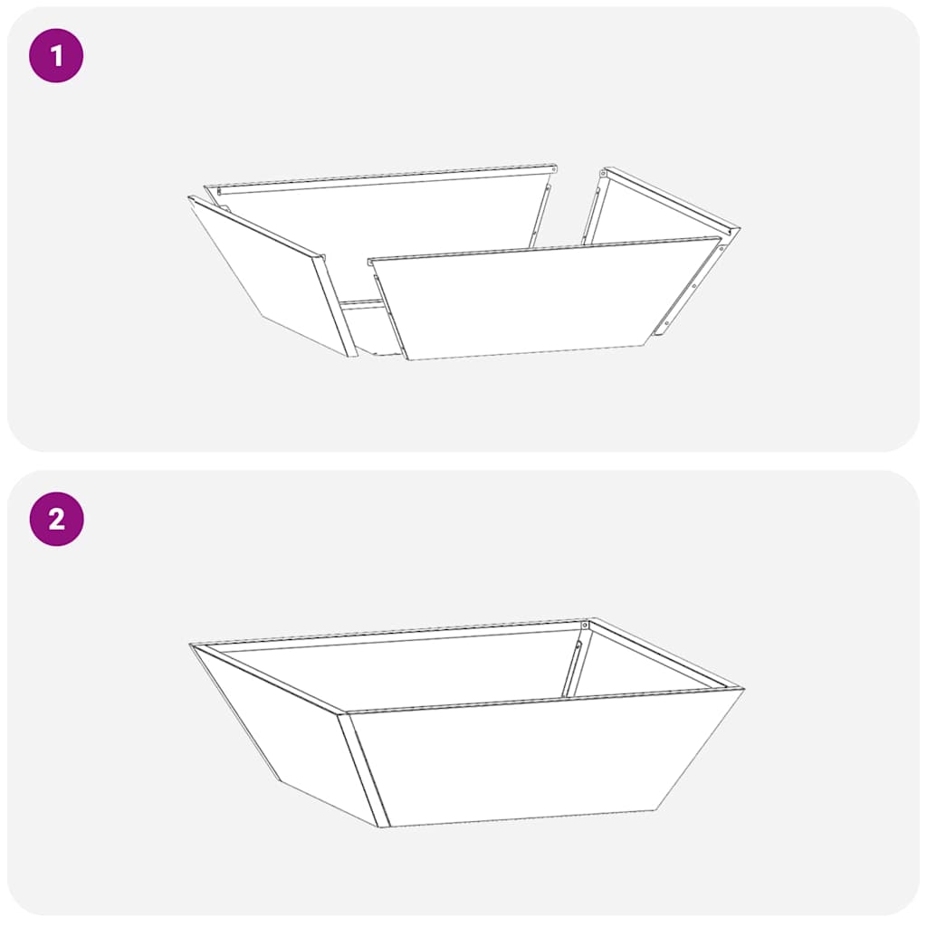 Γλάστρα Κήπου 5 pcs Ελιά Πράσινη 50 x 50 x 15 cm