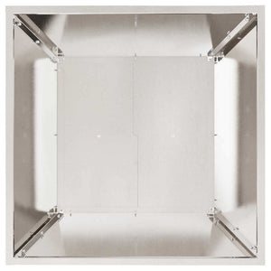 Γλάστρα Κήπου Ασημί 50 x 50 x 15 cm Ανοξείδωτο Ατσάλι