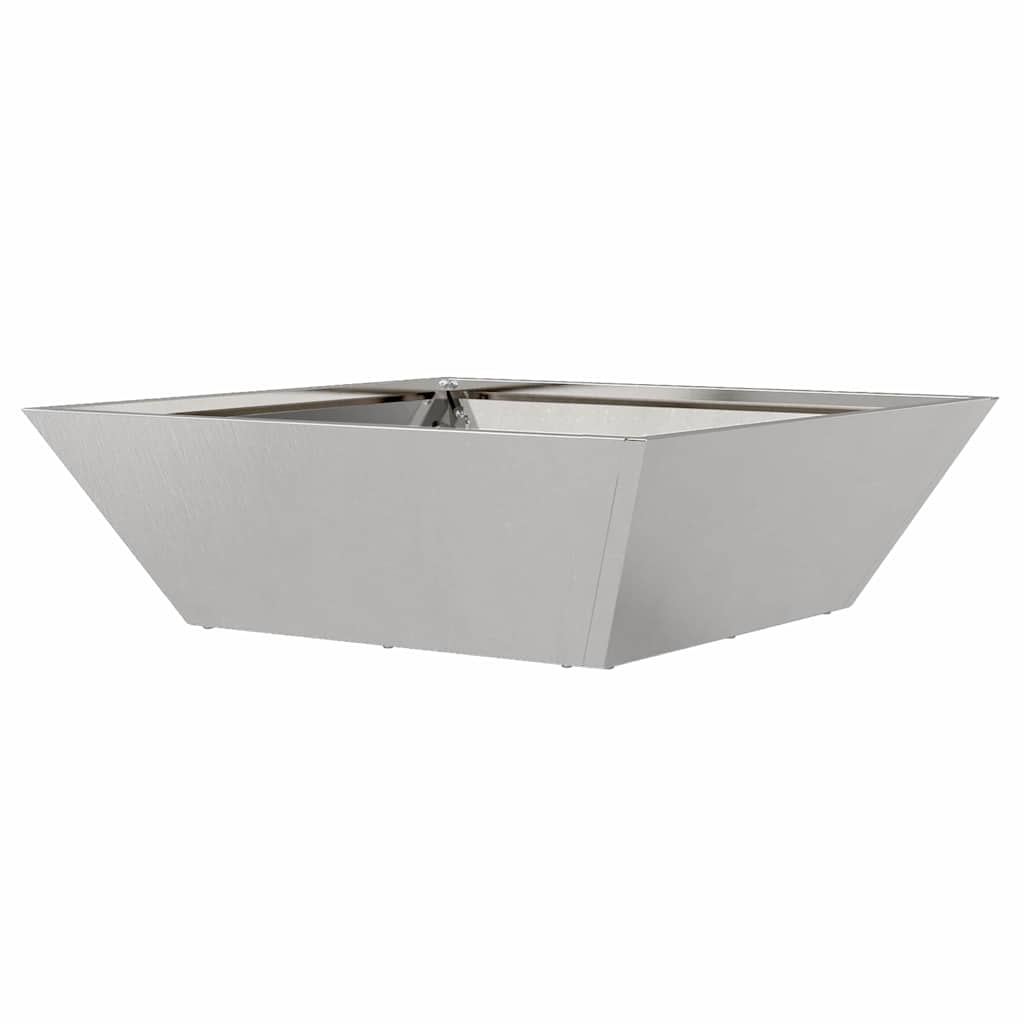 Γλάστρα Κήπου 5 pcs Ασημί 50 x 50 x 15 cm Ανοξείδωτο ατσάλι