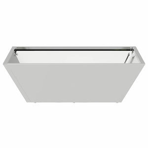 Γλάστρα Κήπου Ασημί 50 x 50 x 15 cm Γαλβανισμένος Χάλυβας