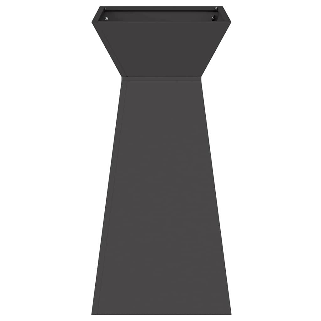 Γλάστρα Πυλώνας Μαύρο 35 x 35 x 73 εκ.