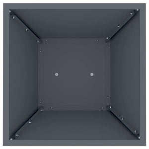 Γλάστρα Πυλώνας 2 τμχ. Ανθρακί 35 x 35 x 73 εκ.