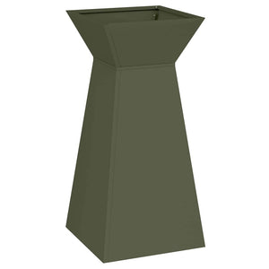 Γλάστρα Πυλώνας 2 τμχ. Λαδί 35 x 35 x 73 εκ.