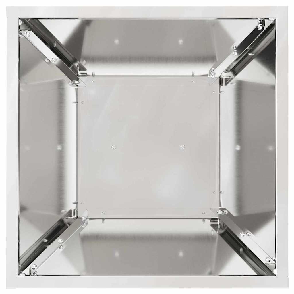Γλάστρα Πυλώνας Ασημί 35 x 35 x 73 εκ.