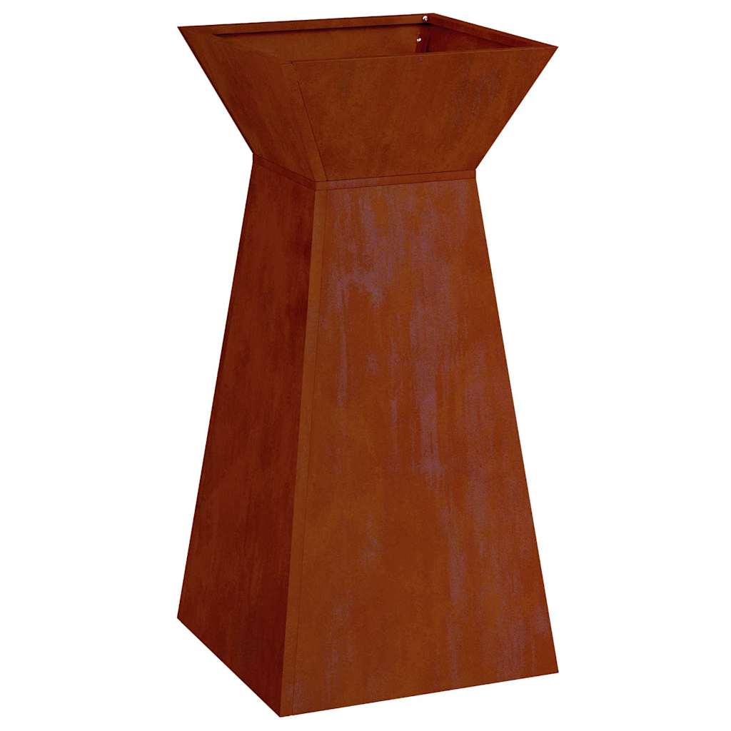 Γλάστρα Πυλώνας Ασημί 35 x 35 x 73 εκ. - Pakobazaar