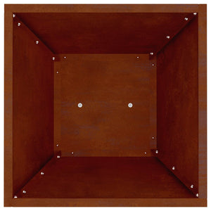 Γλάστρα Πυλώνας 2 τμχ. Σκ rusty 35 x 35 x 73 εκ.