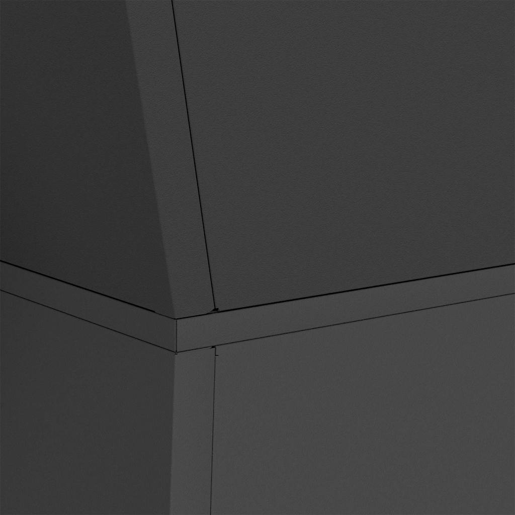 Γλάστρα Πυλώνας 2 pcs Μαύρο 40 x 40 x 100 cm - Pakobazaar