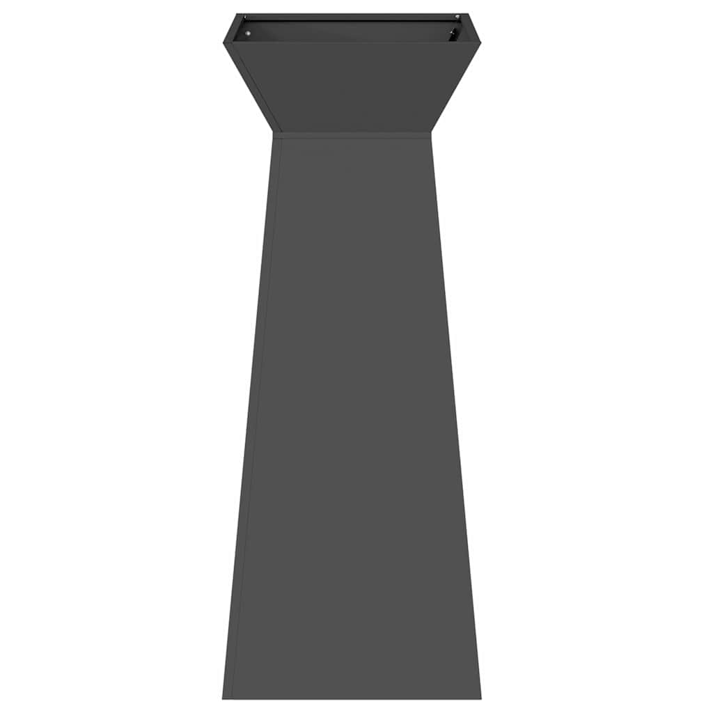 Γλάστρα Πυλώνας 2 pcs Μαύρο 40 x 40 x 100 cm - Pakobazaar