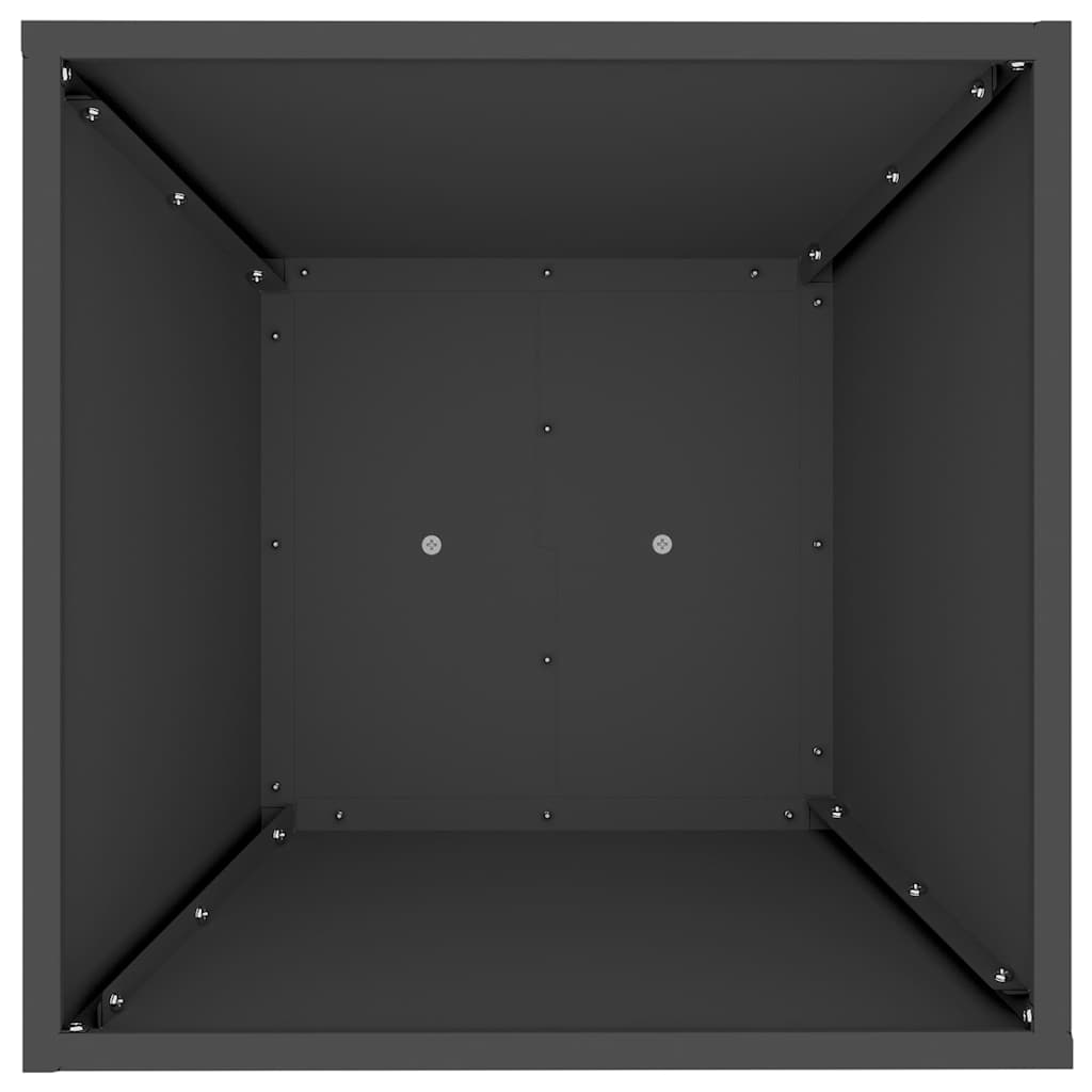 Γλάστρα Πυλώνας 2 pcs Μαύρο 40 x 40 x 100 cm - Pakobazaar