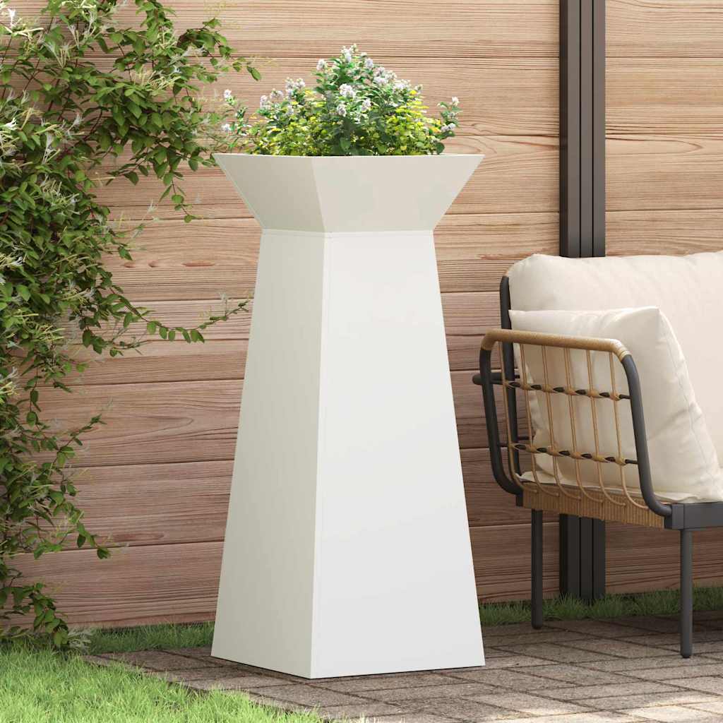 Γλάστρα Πυλώνας 2 pcs Λευκό 40 x 40 x 100 cm - Pakobazaar