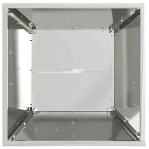 Γλάστρα Πυλώνας 2 τμχ. Ασημί 40 x 40 x 100 cm Ανοξείδωτο Ατσάλι
