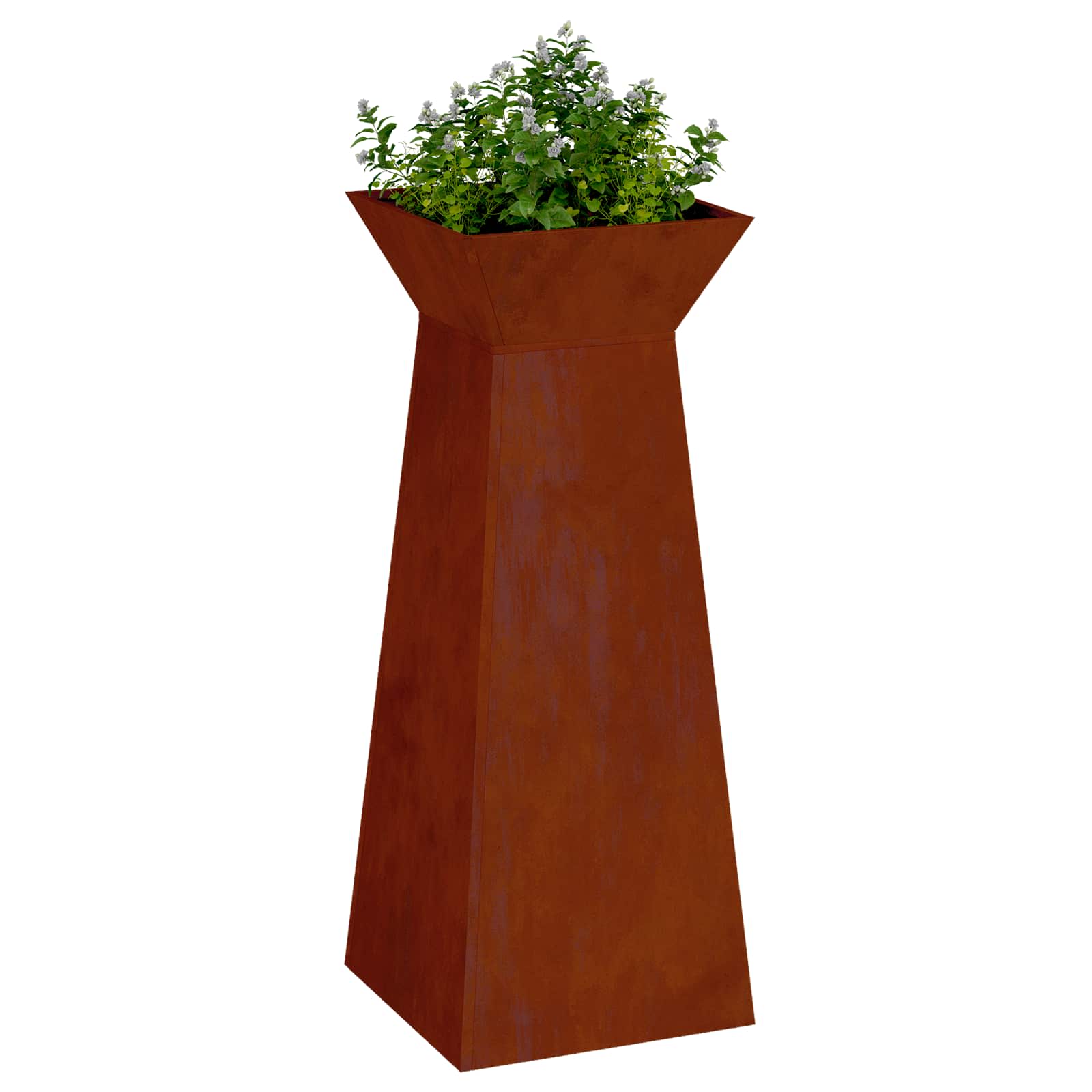 Γλάστρα Πυλώνας 2 pcs Ασημί 40 x 40 x 100 cm - Pakobazaar