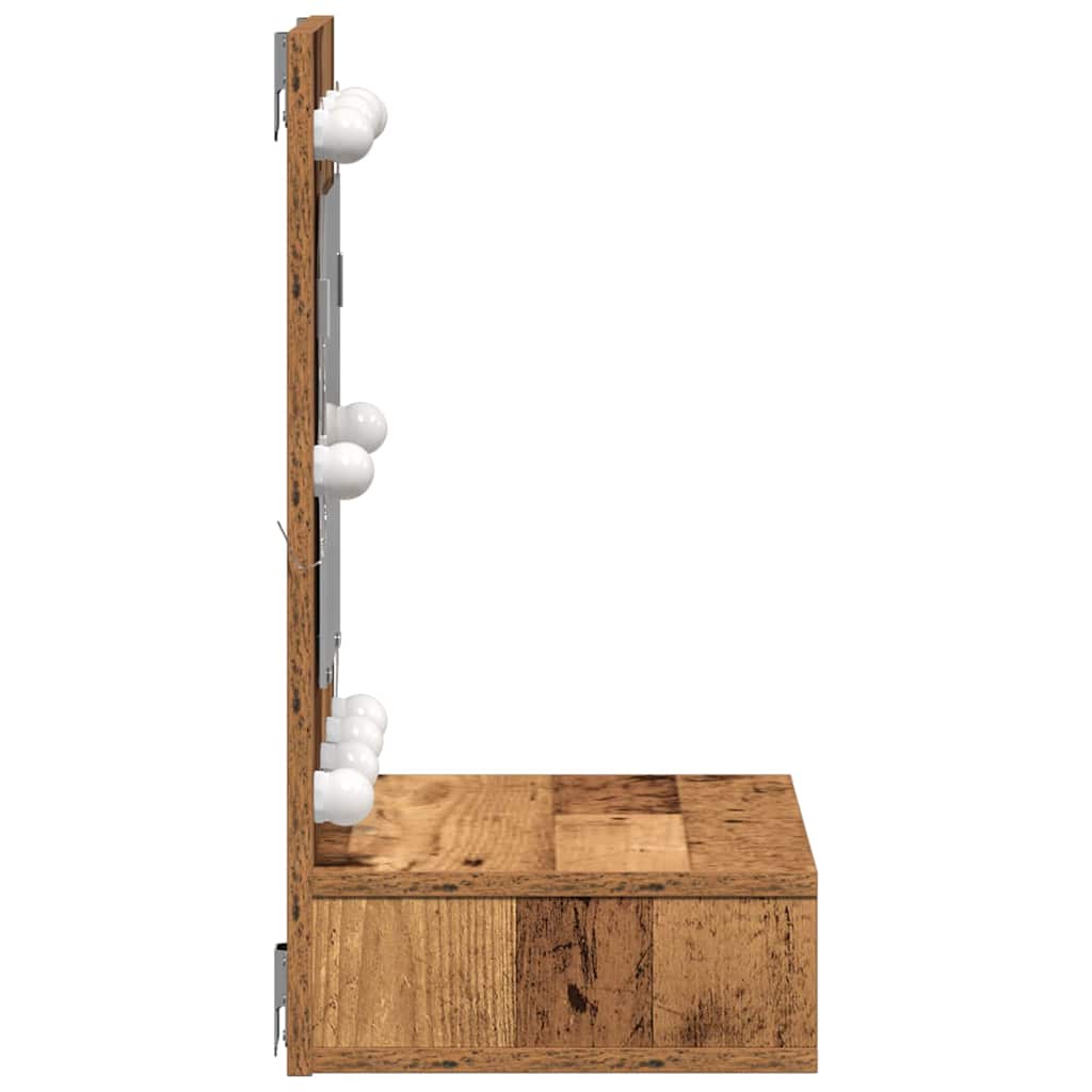 Ντουλάπα Καθρέφτη με ράφι Παλαιό ξύλο 60 x 31,5 x 62 εκ - Pakobazaar