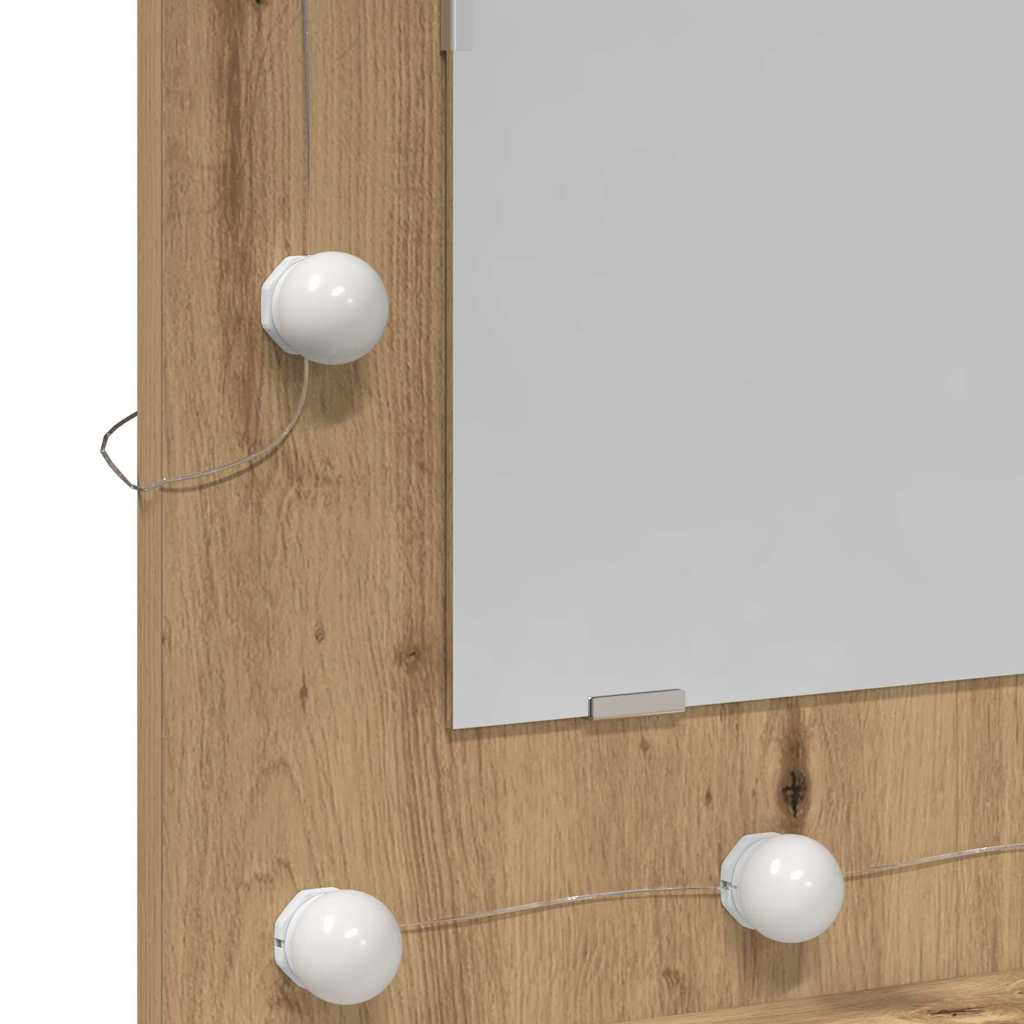 Ντουλάπα Καθρέφτη με ράφι Artisan Oak 60 x 31,5 x 62 εκ - Pakobazaar