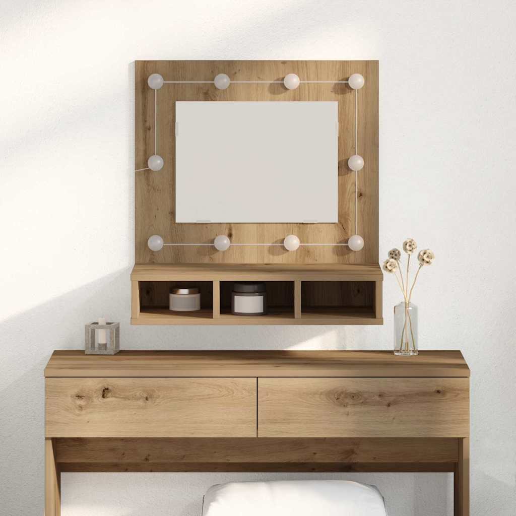 Ντουλάπα Καθρέφτη με ράφι Artisan Oak 60 x 31,5 x 62 εκ - Pakobazaar