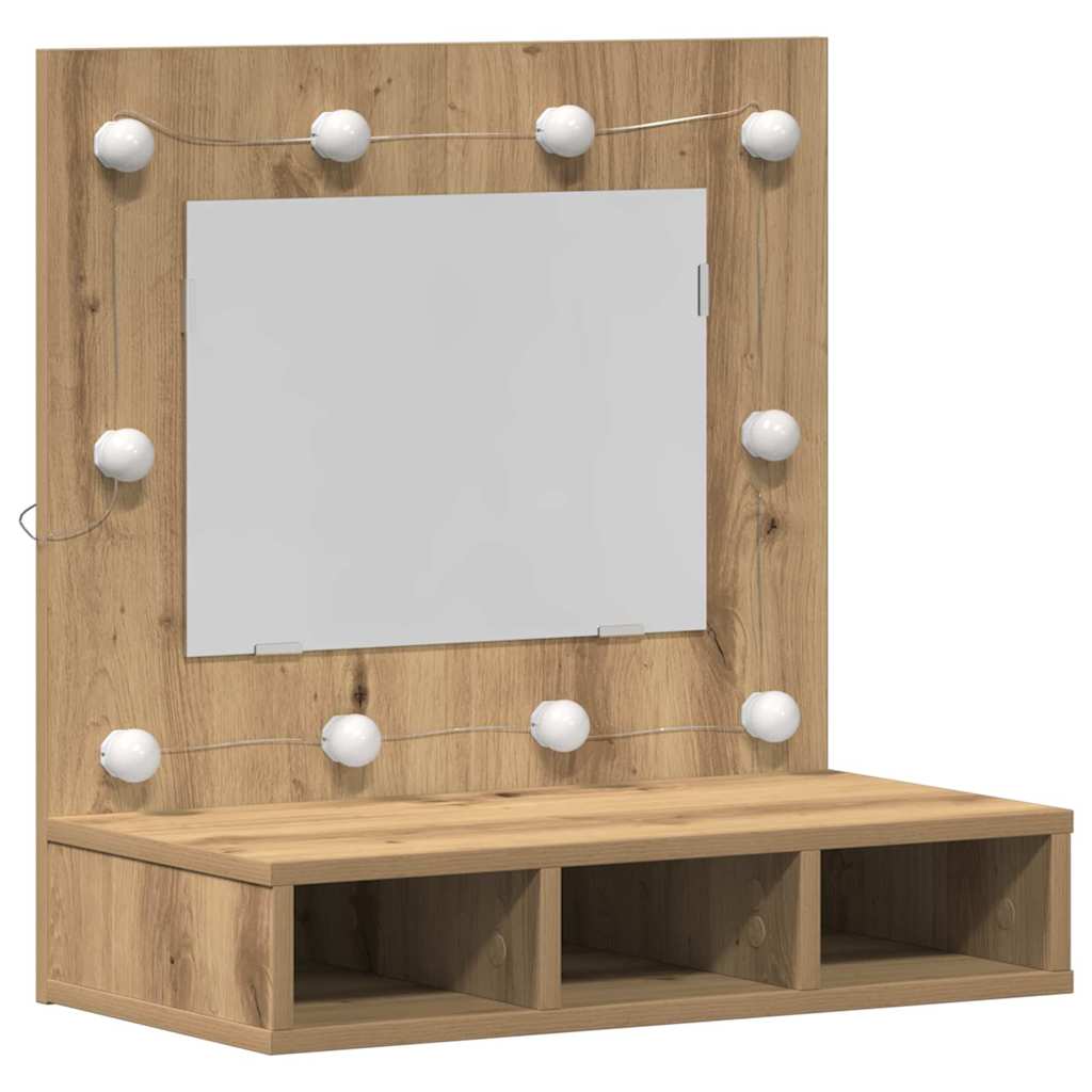 Ντουλάπα Καθρέφτη με ράφι Artisan Oak 60 x 31,5 x 62 εκ - Pakobazaar