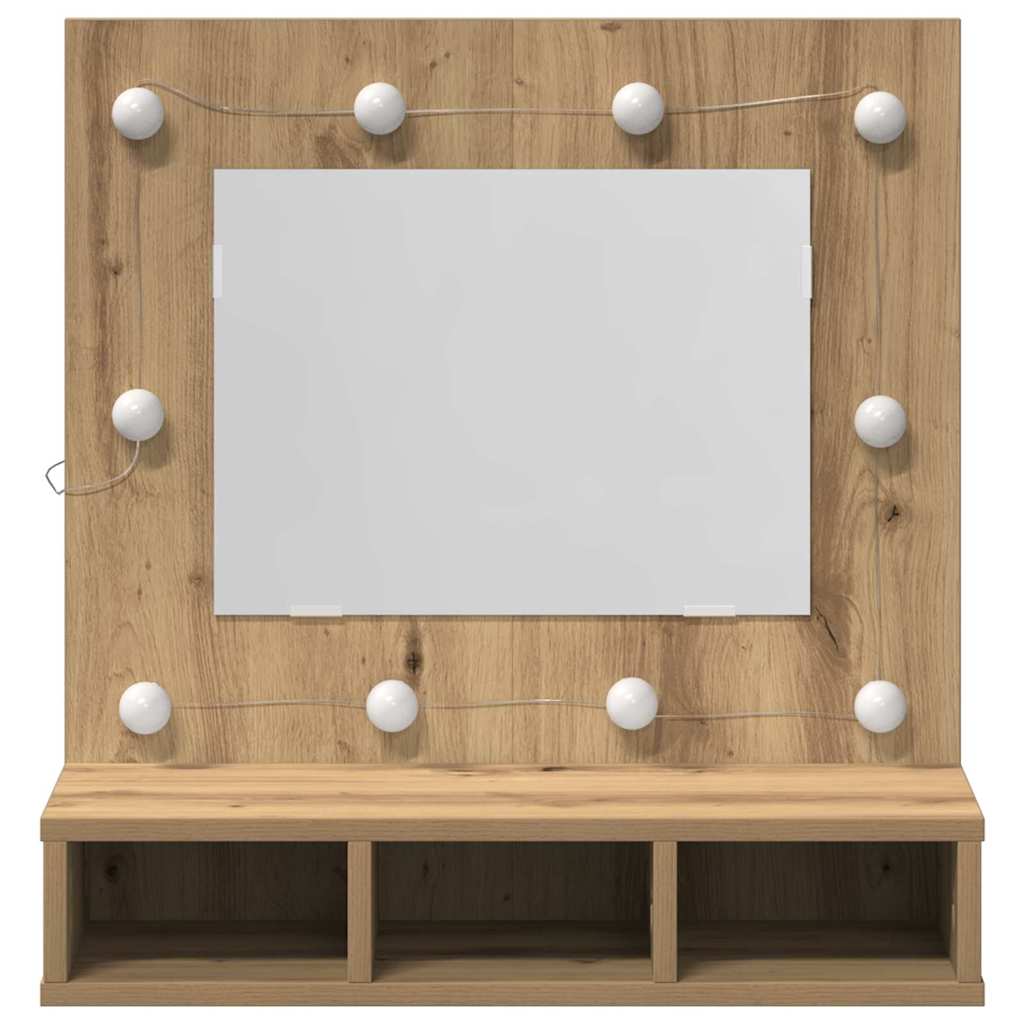 Ντουλάπα Καθρέφτη με ράφι Artisan Oak 60 x 31,5 x 62 εκ - Pakobazaar