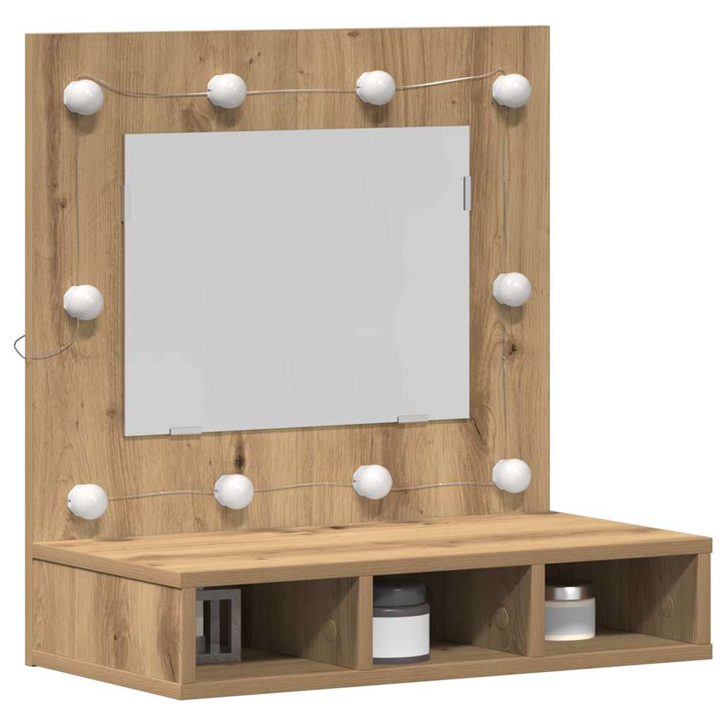 Ντουλάπα Καθρέφτη με ράφι Artisan Oak 60 x 31,5 x 62 εκ - Pakobazaar