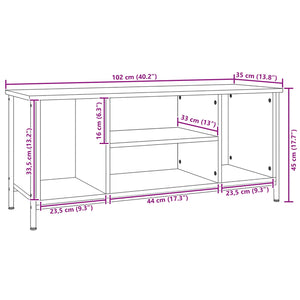 Ντουλάπι TV 102 x 35 x 45 εκ. Artisan Oak Επεξεργασμένο Ξύλο