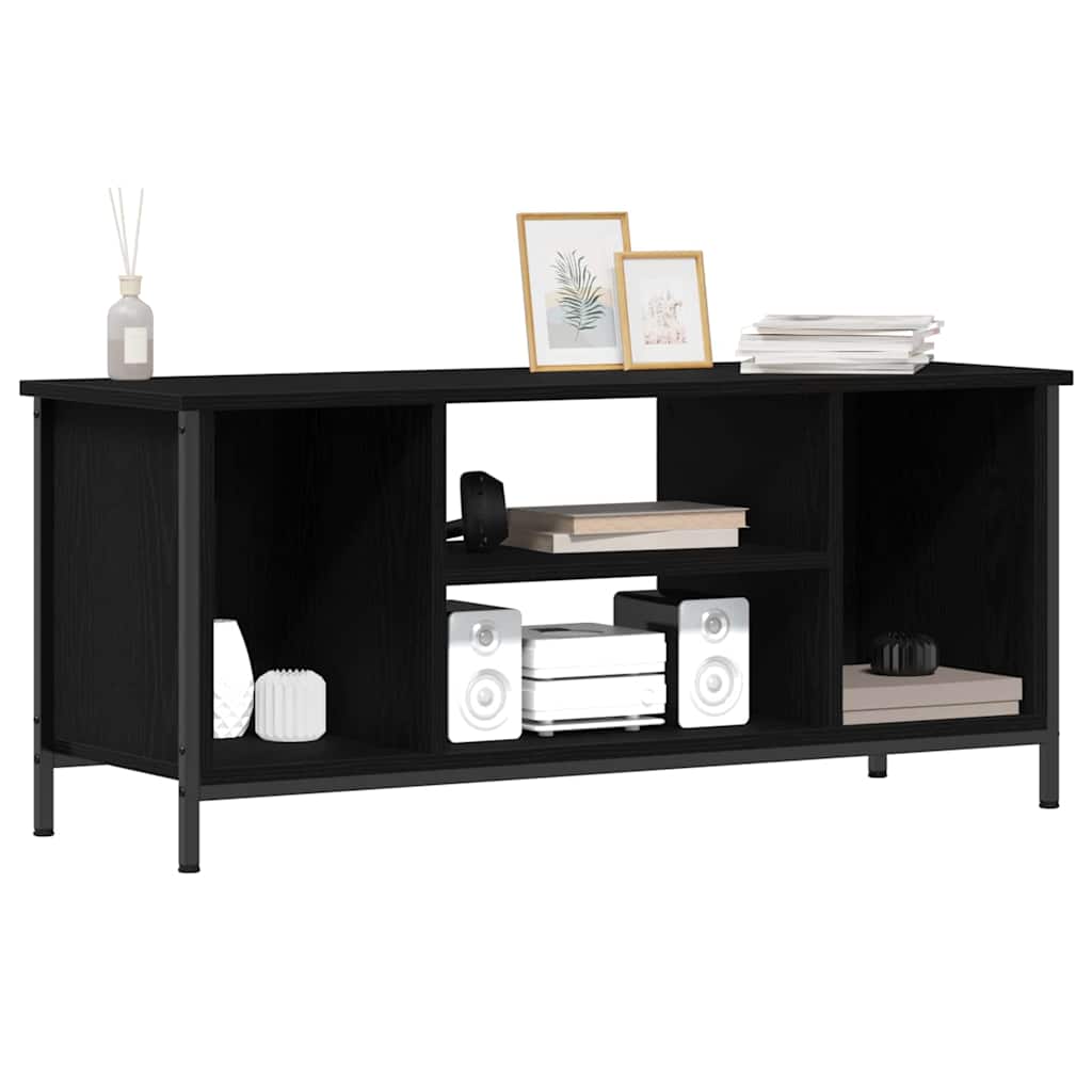 Ντουλάπι TV Μαύρη Οξυά 102 x 35 x 45 εκ. Επεξεργασμένο ξύλο