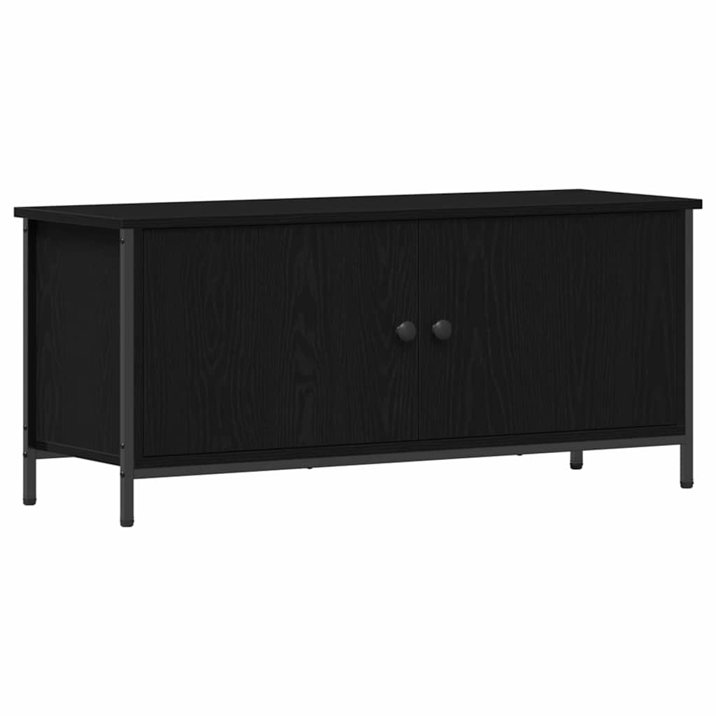 Ντουλάπι TV Μαύρη Οξυά 100 x 35 x 45 εκ. Επεξεργασμένο ξύλο - Pakobazaar