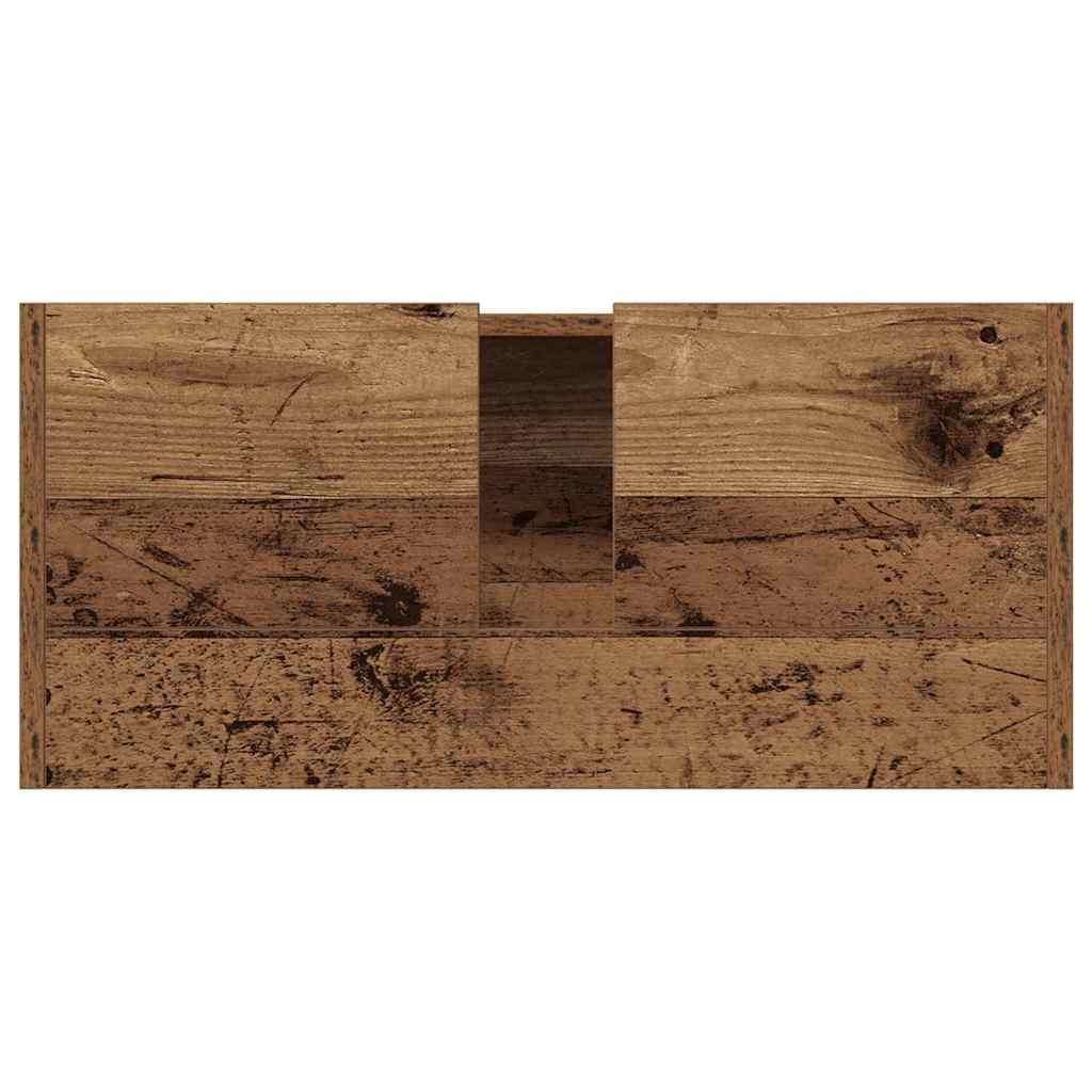 Ντουλάπι Μπάνιου Παλιό Ξύλο 80 x 33 x 60 εκ Επεξεργασμένο ξύλο - Pakobazaar