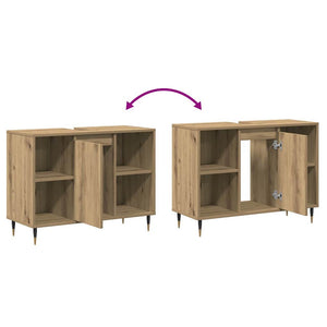 Ντουλάπι Μπάνιου Artisan Oak 80 x 33 x 60 εκ Επεξεργασμένο Ξύλο