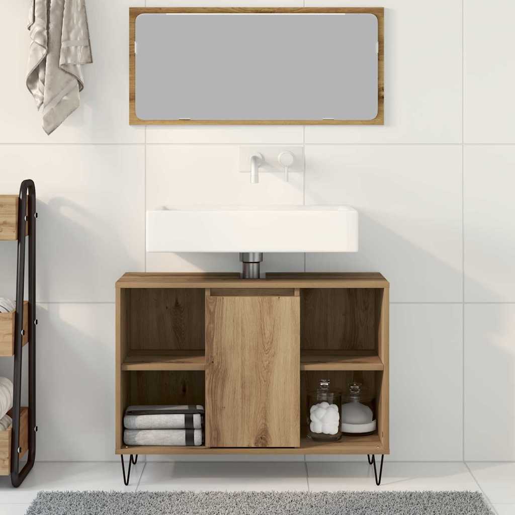 Ντουλάπι Μπάνιου Artisan Oak 80 x 33 x 60 εκ Επεξεργασμένο ξύλο - Pakobazaar