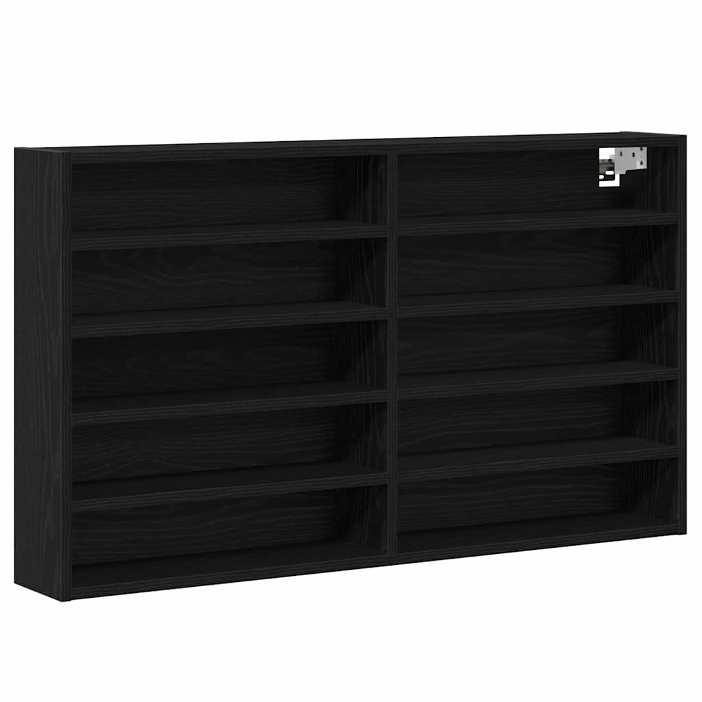 Βιτρίνα με ράφι Μαύρη Οξυά 100 x 15 x 58 cm Επεξεργασμένο ξύλο - Pakobazaar