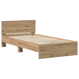 Κρεβάτι με Κεφαλάρι με κεφαλάρι Artisan Δρυς 203 x 104 x 70 εκ