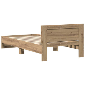 Κρεβάτι με Κεφαλάρι με κεφαλάρι Artisan Δρυς 203 x 104 x 70 εκ