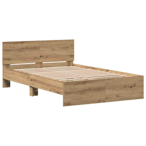 Κρεβάτι με Κεφαλάρι με κεφαλάρι Artisan Δρυς 193 x 125 x 70 εκ