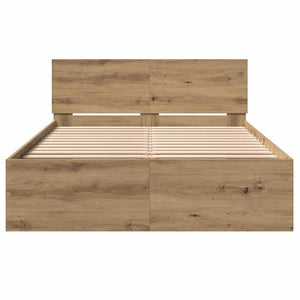 Κρεβάτι με Κεφαλάρι με κεφαλάρι Artisan Δρυς 193 x 125 x 70 εκ