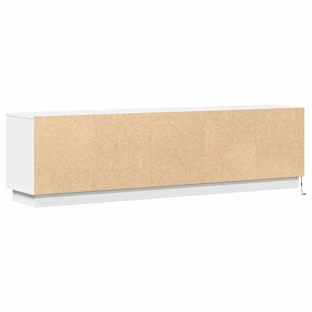 Ντουλάπι TV με led Λευκό 180 x 38 x 49 εκ Επεξεργασμένο ξύλο - Pakobazaar