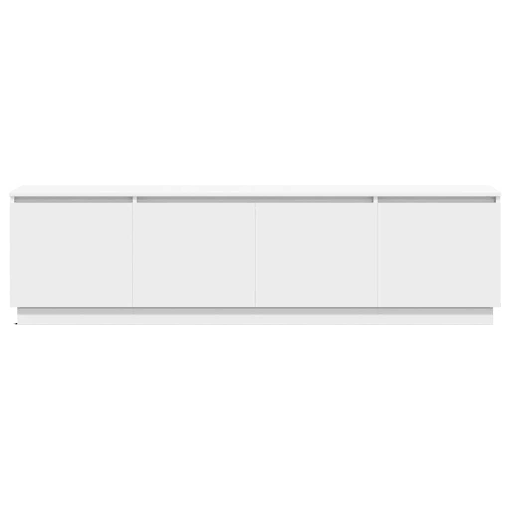 Ντουλάπι TV με led Λευκό 180 x 38 x 49 εκ Επεξεργασμένο ξύλο - Pakobazaar