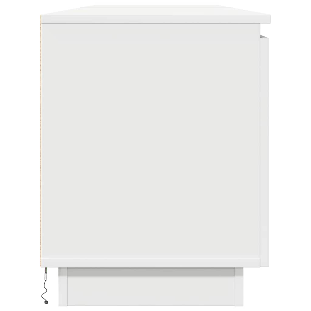 Ντουλάπι TV με led Λευκό 180 x 38 x 49 εκ Επεξεργασμένο ξύλο - Pakobazaar