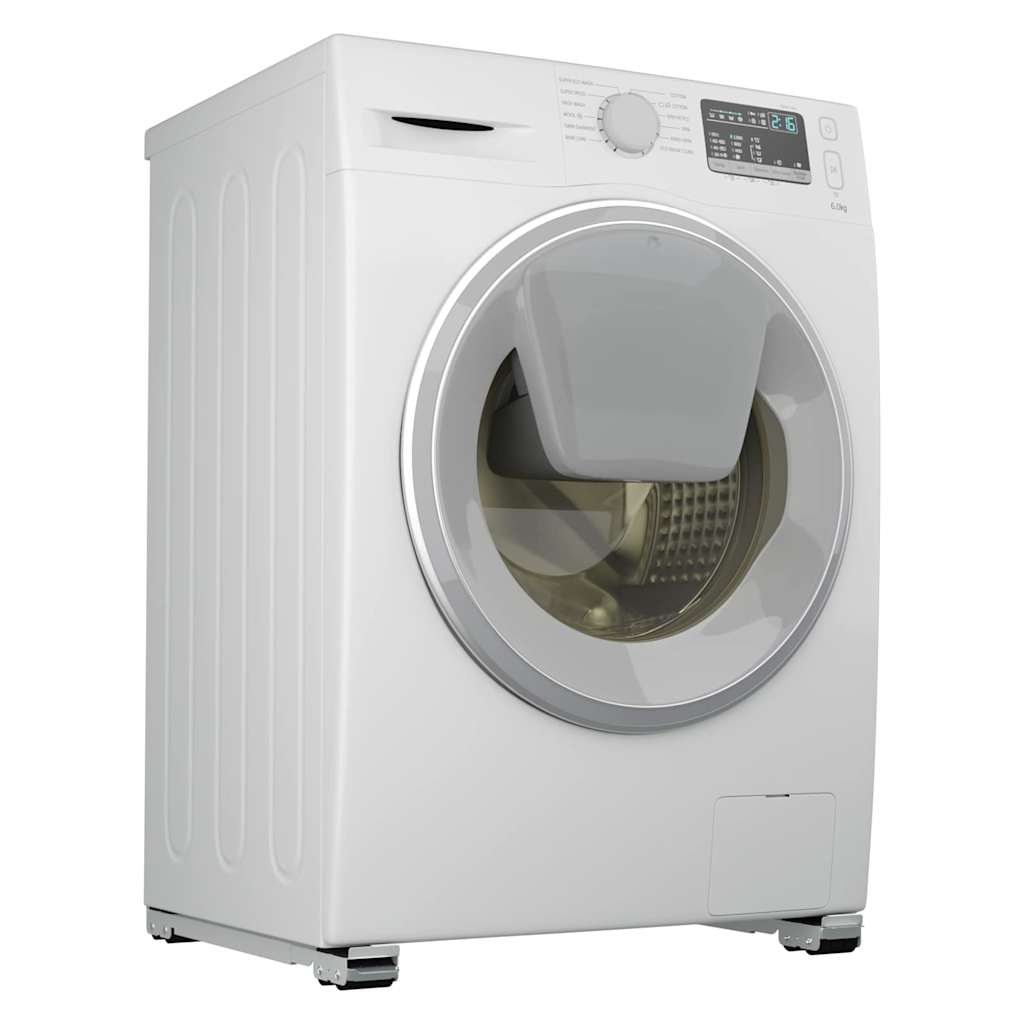 Βάση πλυντηρίου ρούχων 2 pcs Ασημί 72 x 5 x 4,5 εκ. - Pakobazaar