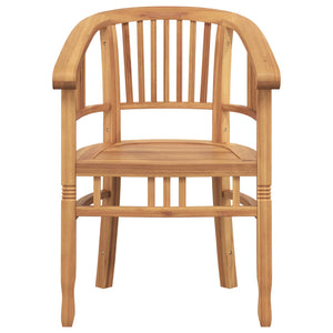 Καρέκλα 2 pcs Καφέ 63 x 58 x 89 εκ. Στερεό Ξύλο Τίκ - Pakobazaar
